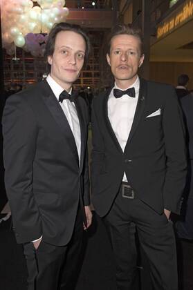August Diehl und Alexander Scheer beim NRW Empfang 2017 während der Berlinale 2017 in der Vertretung des Landes Nordrhein-Westfalen. Berlin, 12.02.2017 Foto:xF.xKernx xFuturexImage