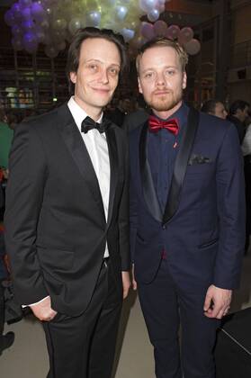 August Diehl und Stefan Konarske beim NRW Empfang 2017 während der Berlinale 2017 in der Vertretung des Landes Nordrhein-Westfalen. Berlin, 12.02.2017 Foto:xF.xKernx xFuturexImage