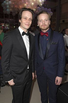 August Diehl und Stefan Konarske beim NRW Empfang 2017 während der Berlinale 2017 in der Vertretung des Landes Nordrhein-Westfalen. Berlin, 12.02.2017 Foto:xF.xKernx xFuturexImage