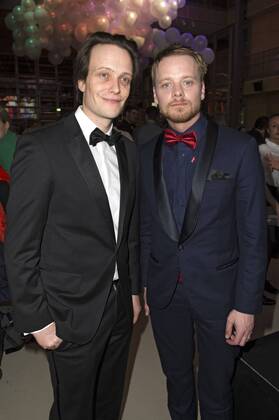 August Diehl und Stefan Konarske beim NRW Empfang 2017 während der Berlinale 2017 in der Vertretung des Landes Nordrhein-Westfalen. Berlin, 12.02.2017 Foto:xF.xKernx xFuturexImage