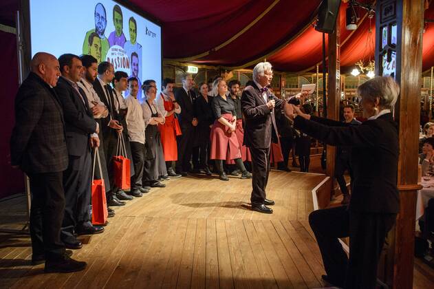 Thomas Struck, Leiter der Kulinarische Kino, bei dem Eröffnungsabend der Sektion Kulinarisches Kino der Berlinale am 12.02.2017