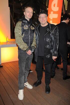 Dietrich Brueggemann, Rosa von Praunheim Ankunft ARTE Empfang zur Berlinale 2017 in der Akademie Der Kuenste in Berlin am 13.02.2017