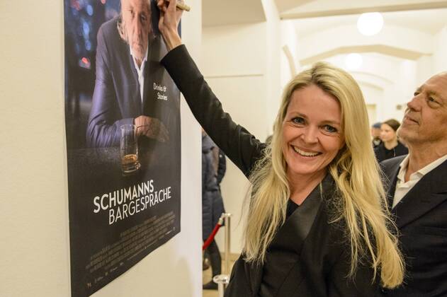 Regisseurin Marieke Schroeder beim Kulinarischen Kino der Berlinale am 13.02.2017