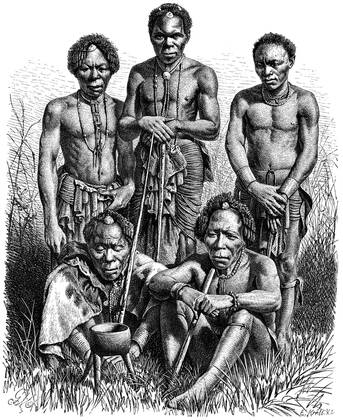 November 20, 2014 - Group of Men of Herero Tribe, Southern Africa, Illustration, 1885 - ZUMAg145 20141120_zza_g145_004 Copyright: xJTxVintagex