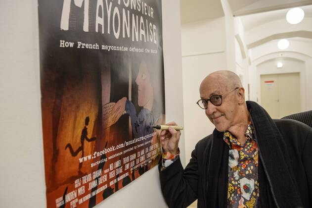 Regisseur Trevor Graham beim Kulinarischen Kino der Berlinale am 16.02.2017