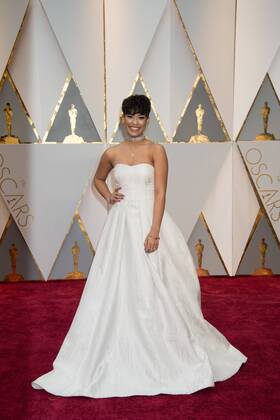 Feb 26, 2017 - Hollywood, California, U.S - BRIANNA PEREZ, arrives on the red carpet of The 89th Oscars at the Dolby Theatre in Hollywood, CA on Sunday, February 26, 2017. Hollywood U.S - ZUMAz03_ 20170226_sho_z03_226 Copyright: xAMPASx