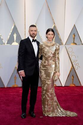 Feb 26, 2017 - Hollywood, California, U.S - Oscar-nominee JUSTIN TIMBERLAKE and JESSICA BIEL arrive at The 89th Oscars at the Dolby Theatre in Hollywood, CA on Sunday, February 26, 2017. Hollywood U.S - ZUMAz03_ 20170226_sho_z03_466 Copyright: xMikexBakerx
