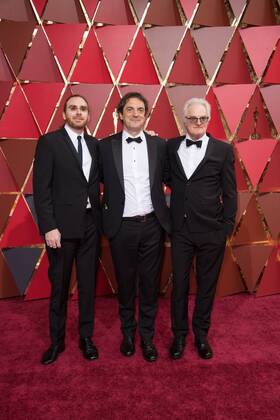 Feb 26, 2017 - Hollywood, California, U.S - Bernard Gariepy Strobl, Oscar nominee, Sylvain Bellemare, Oscar nominee and Claude La Haye, Oscar nominee, arrive on the red carpet of The 89th Oscars at the Dolby Theatre in Hollywood, CA on Sunday, February 26, 2017. Hollywood U.S - ZUMAz03_ 20170226_sho_z03_263 Copyright: xAMPASx