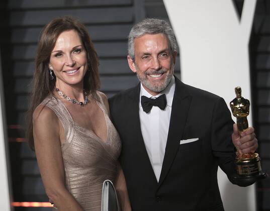 February 27, 2017 - Beverly Hills, California, U.S - Clo Cohen & Charles Cohen on the red carpet at the 2017 Vanity Fair Oscar Party held at the Wallis Annenberg Center in Beverly Hills, California, Sunday February 26, 2017. Beverly Hills U.S. - ZUMAp124 20170227_zaa_p124_175 Copyright: xJavierxRojasx