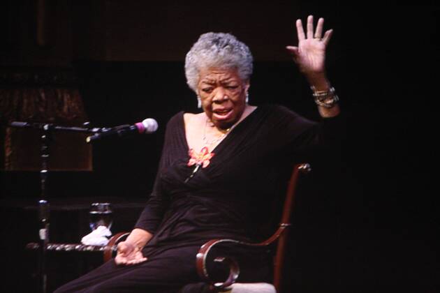 IMAGO ICONS: Maya Angelou Nov 12, 2009 - San Francisco, California, USA - Actress, poet, best selling author and DR. MAYA ANGELOU who told her Glide story during Glide s Annual Holiday Festival celebrating Rev. Celil Williams 45th year at Glide Church. A benefit for Mo s Kitchen and Glide programs to help the homeless. The celebration took place at the War Memorial Opera House. - ZUMAa07_ 20091112_clb_a07_518 Copyright: xDanexAndrewx