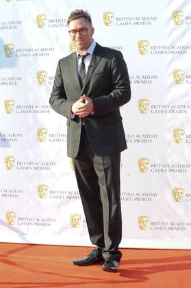 British filmmaker, comedian and writer Danny Wallace attends the British Academy (BAFTA) Games Awards at Tobacco Dock in London. APRIL 6th 2017  TSTx17726
