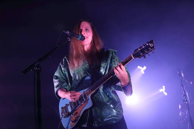 Judith Holofernes bei einem Konzert im Astra Kulturhaus in Berlin, 23. April 2017. Judith Holofernes performs during a concert at the Astra Kulturhaus in Berlin, Germany, 23 April 2017. Konzert von Judith Holofernes in Berlin