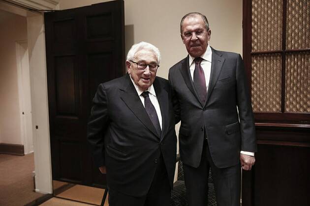 Russian Foreign Minister Sergey Lavrov met with former US Secretary of State Henry Kissinger, Washington, US, May 10, 2017. Photo: flickr.com photos mfarussia . (Free of charge, Creative Commons license) ThexMinistryxofxForeignxAffairs