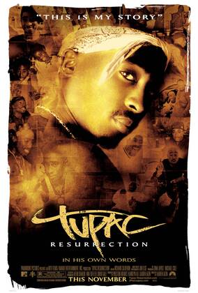 Studio Publicity Still from Tupac: Resurrection Poster © 2003 MTV Networks Amaru Entertainment Los Angeles CA  Copyright: xAPCx 307531012
