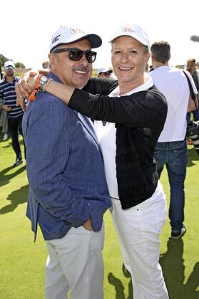 Wolfgang Stumph und Suzanne von Borsody beim 10. GRK Golf Charity Masters 2017 in der Golfanlage Golfclub Leipzig im Golfresort Machern. Leipzig, 19.08.2017 Foto:xS.xGabschx xFuturexImage