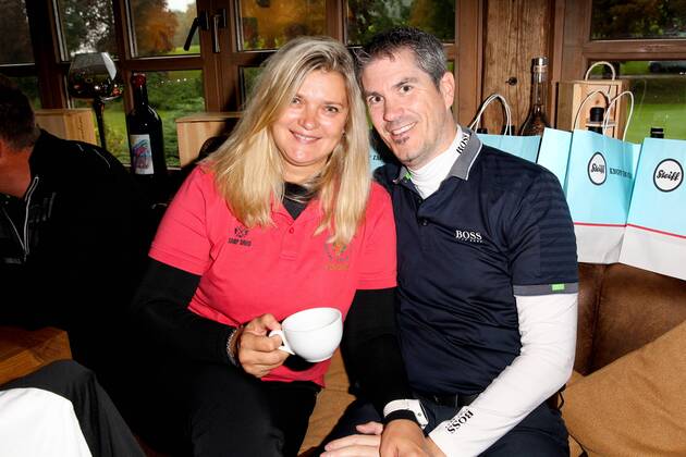 Susi Erdmann mit Lebensgefaehrte Thomas Bruns, Tabaluga Golf Cup 2017 im Golfclub Tutzing in Tutzing am 02.09.2017