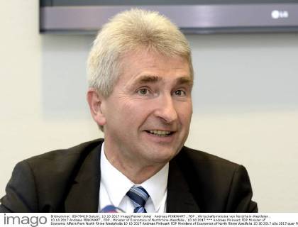 Andreas Pinkwart FDP Minister of Economic Affairs from North Rhine Westphalia 10 10 2017 Andreas Pinkwart FDP Ministers of Economics of North Rhine Westfalia 10 10 2017