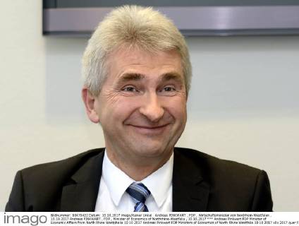 Andreas Pinkwart FDP Minister of Economic Affairs from North Rhine Westphalia 10 10 2017 Andreas Pinkwart FDP Ministers of Economics of North Rhine Westfalia 10 10 2017