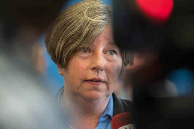 Berlin politics Katrin Lompscher Senatspressekonferenz at Tuesday the 17 October 2017 Katrin Lompscher Left Party Senator for Urban development and Living in Berlin presented the Interim Report the Step 2030 before 17 10 2017 Berlin