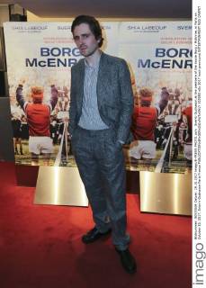 Sverrir Gudnason at the premiere of the movie Borg McEnroe, in Paris on October 19, 2017. Sverrir Gudnason Paris France  555593
