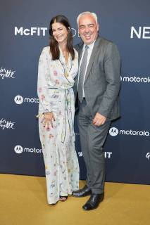 Shermine Shahrivar and Hans Reiner Schroeder BMW award Ceremony the McFit New Body Award in Berlin at 26 10 2017 McFit New Body Award