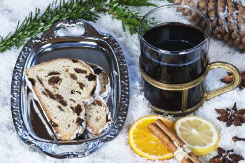 Christmas Stollen and Hot Wine Punch  1093502868