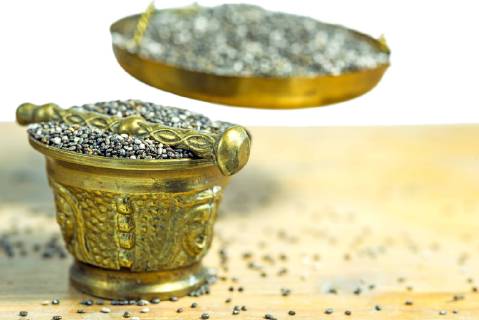 Chia Seeds ON a Balance  1093506848