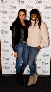 English TV chef Lorainne Pascale and daughter attending London s Natural History Museum ice rink launch. OCTOBER 27th 2017  DFLx172516
