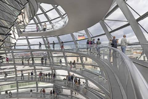 in the Reichstag dome Berlin Germany Europe Copyright: imageBROKER/Gerkenx&xErnst iblnao04584552