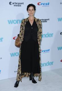 November 14, 2017 - Westwood, CA, U.S. - 14 November 2017 - Westwood, California - Carrie-Anne Moss. Wonder Los Angeles Premiere held at The Regency Village Theater in Westwood. Photo Credit: AdMedia Westwood U.S. - ZUMAa123 20171114_zaa_a123_351 Copyright: xBirdiexThompsonx