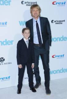November 14, 2017 - Westwood, CA, U.S. - 14 November 2017 - Westwood, California - Jacob Tremblay, Owen Wilson. Wonder Los Angeles Premiere held at The Regency Village Theater in Westwood. Photo Credit: AdMedia Westwood U.S. - ZUMAa123 20171114_zaa_a123_318 Copyright: xBirdiexThompsonx