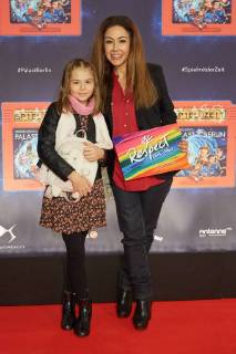 Anastasia Zampounidis with Niece Tessa World premiere Germany greatest Children show Game with the Time in Frederick city Palace Berlin at 19 11 2017 World premiere Game with the Time