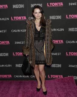 Sasha Cohen arrives on the red carpet at the I, Tonya New York Premiere at Village East Cinema on November 28, 2017 in New York City.  NYP20171128106 JOHNxANGELILLO
