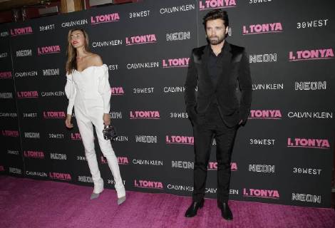 Sebastian Stan arrives on the red carpet at the I, Tonya New York Premiere at Village East Cinema on November 28, 2017 in New York City.  NYP20171128129 JOHNxANGELILLO