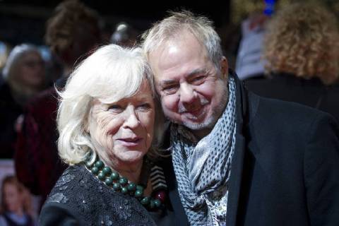 from left Margarethe von TROTTA Germany Director Helmut ZERLETT Musicians on the Red Carpet Red Carpet Show Film Premiere Forget about Nick 28 11 2017 in the Lichtburg in Essen