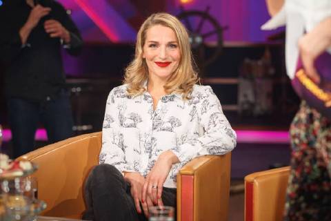 MDR Riverboat actress Tanja Wedhorn on the occasion of the recording of the MDR talk show Riverboat on 06 12 2017 in the Studio 3 of the Mediacity Leipzig ST 05 01 2018