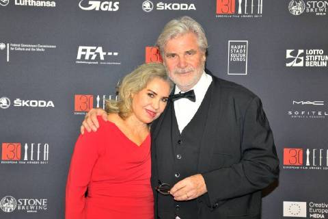 Peter Simonischek Maren Ade Arrival at the red carpet 30 years European Film Awards EFA at the Haus der Berliner Filmfestspiele on 09 12 2017