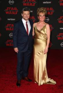 LOS ANGELES, CA - DECEMBER 9: Andy Serkis, Lorraine Ashbourne, at Premiere Of Disney Pictures And Lucasfilm s Star Wars: The Last Jedi at Shrine Auditorium in Los Angeles, California on December 9, 2017. Copyright: xFayexSadoux