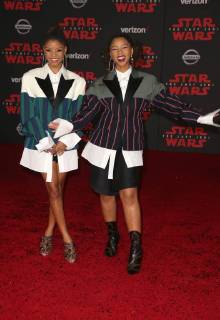 LOS ANGELES, CA - DECEMBER 9: Halle Bailey, Chloe Bailey, at Premiere Of Disney Pictures And Lucasfilm s Star Wars: The Last Jedi at Shrine Auditorium in Los Angeles, California on December 9, 2017. Copyright: xFayexSadoux