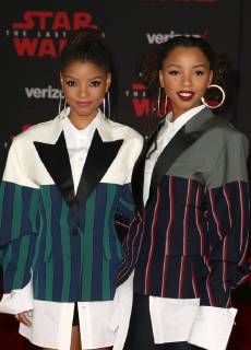LOS ANGELES, CA - DECEMBER 9: Halle Bailey, Chloe Bailey, at Premiere Of Disney Pictures And Lucasfilm s Star Wars: The Last Jedi at Shrine Auditorium in Los Angeles, California on December 9, 2017. Copyright: xFayexSadoux