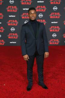 LOS ANGELES, CA - DECEMBER 9: John Boyega, at Premiere Of Disney Pictures And Lucasfilm s Star Wars: The Last Jedi at Shrine Auditorium in Los Angeles, California on December 9, 2017. Copyright: xFayexSadoux