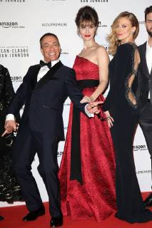 Lancement de la serie Jean Claude Van Johnson au cinema le Grand Rex a Paris. Photo: Laurent Guerin E Press Photo Jean Claude Van Damme;Kat Foster Paris France  566112