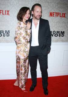 NEW YORK, NY - DECEMBER 12: Maggie Gyllenhaal, Peter Sarsgaard, at the Netflix premiere of Wormwood at The Campbell in New York City on December 12, 2017. Copyright: xRWx