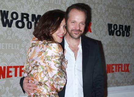 NEW YORK, NY - DECEMBER 12: Maggie Gyllenhaal, Peter Sarsgaard, at the Netflix premiere of Wormwood at The Campbell in New York City on December 12, 2017. Copyright: xRWx