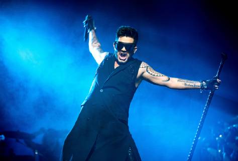 Queen and Adam Lambert are pictured in concert at the O2 Arena in London. DECEMBER 12th 2017  TKHx172858