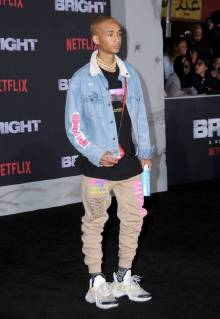 December 13, 2017 - Westwood, CA, U.S. - 13 December 2017 - Westwood, California - Jaden Smith. Netflix s Bright Los Angeles Premiere held at Regency Village Theatre in Westwood. Photo Credit: AdMedia Westwood U.S. - ZUMAa123 20171213_zaa_a123_233 Copyright: xBirdiexThompsonx