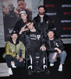 December 13, 2017 - Westwood, CA, U.S. - 13 December 2017 - Westwood, California - Portugal the Band. Netflix s Bright Los Angeles Premiere held at Regency Village Theatre in Westwood. Photo Credit: AdMedia Westwood U.S. - ZUMAa123 20171213_zaa_a123_256 Copyright: xBirdiexThompsonx