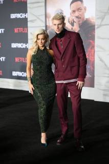 WESTWOOD, CA - DECEMBER 13: Bebe Rexha, Machine Gun Kelly, at Premiere Of Netflix s Bright at The Regency Village Theatre, In Hollywood, California on December 13, 2017. Copyright: xFayexSadoux