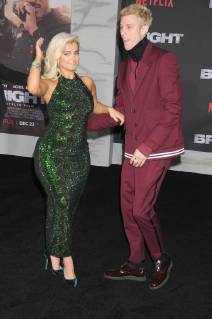December 13, 2017 - Los Angeles, California, United States - December 13th 2017 - Los Angeles, California USA - BEBE REXHA, MACHINE GUN KELLY at Bright Premiere held at the Regency Theater Village, Westwood, CA. Los Angeles United States - ZUMAf05_ 20171213_zaf_f05_008 Copyright: xPaulxFentonx