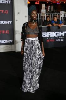 WESTWOOD, CA - DECEMBER 13: Jodie Turner-Smith, at Premiere Of Netflix s Bright at The Regency Village Theatre, In Hollywood, California on December 13, 2017. Copyright: xFayexSadoux